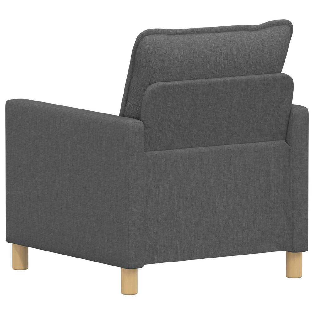 Sofa Dark Grey 76 X 81 X 87.5 Cm Fabric