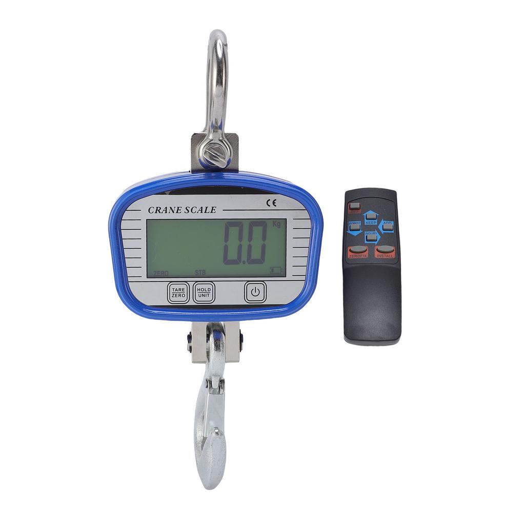 Digitale Kranwaage 1500 kg 3300 lb LCD Hintergrundbeleuchtet Hochpräzise Digitale Hänge Waage mit Fernbedienung für Landwirtschaft Industrie