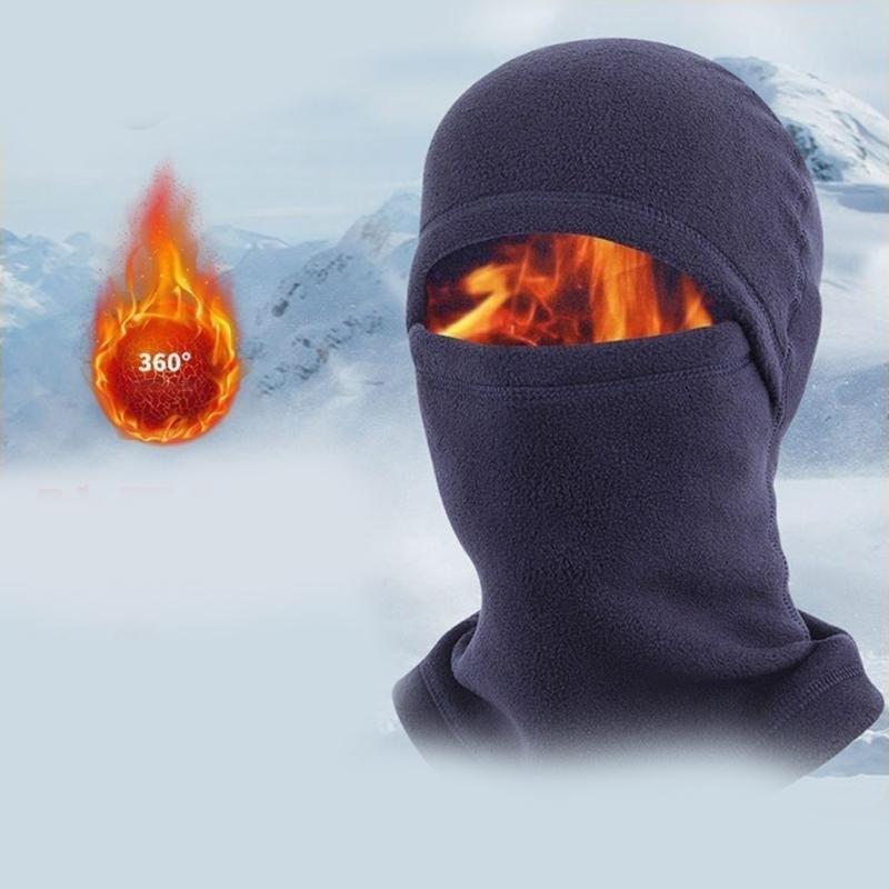 Elastic Windproof Beanies Hat Balaclava Neck Protect Hat for Adult Teens Cycling