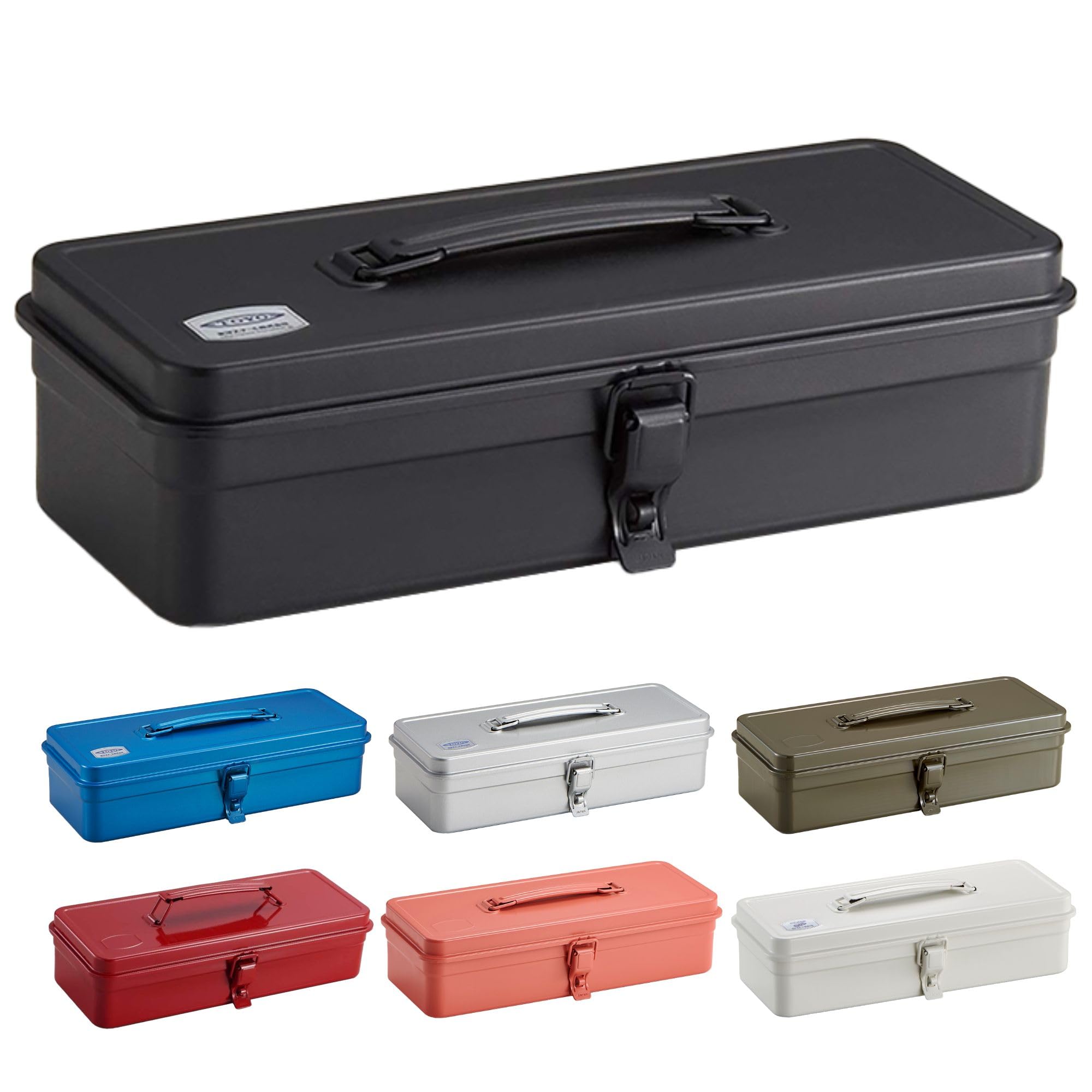 

Toyo Steel (TOYO) Steel Tool Box T-320 Black [Approx. 33cm Wide x 14cm Deep x 9cm High] Made in Japan Tool Box Storage Box