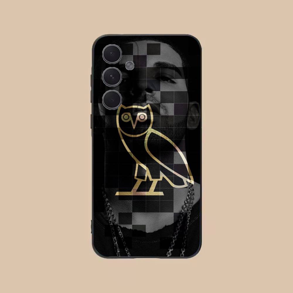 

Drake O-OvO OWL Phone Case For Samsung S25,24,21,22,23,20,S30,Ultra,Plus,Fe,Lite,Note,5G Black Soft SamsungS24ULTRA