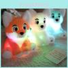 Plush Fox Toy With Lighted Features For Kids Nursery And Gift