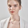 ELLE Smycken 14K GP Rubin Blomma Enkelt Halsband ELBRNN222