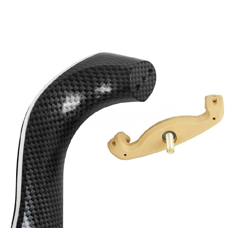 Violin Accessory Adjustable Shoulder Rest with Shockproof Silicone Feet Soft Sponge Cushion for Optimal Resonance