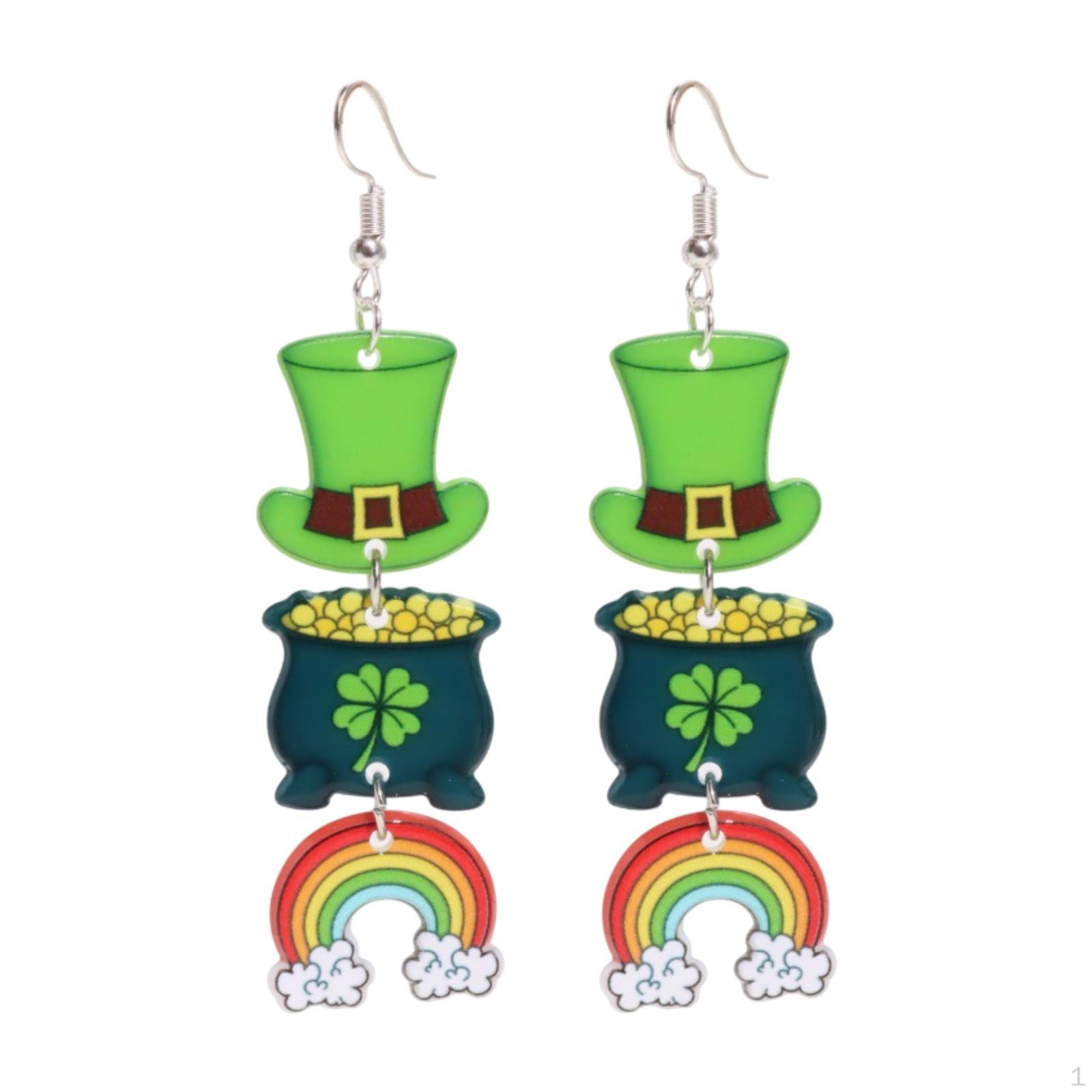 

Серьги ST Patrick с акриловой подвеской для клуба, дня рождения, выпускного Style A
