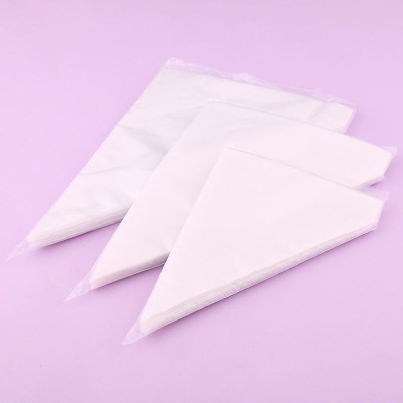 Pastry Props Set Disposable Piping Bags with Stainless Steel Piping Nozzle Suitable for Cake Cream Bread DIY Baking Supplies ZYF