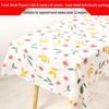 Waterproof Floral Print Tablecloth - Fresh, Rectangular Disposable Cover for Kindergarten Parties