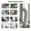 AC Window Seal Mobile Air Conditioner Seal Air Conditioner Window Seal Vent Kit Soft Cloth Door Window Seal AC Accessory