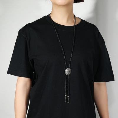 Hip Hop Sweater Chain Tangcao Petal Punk Denim Sweater Necklace Bolo Tie Sweater Neck Chain