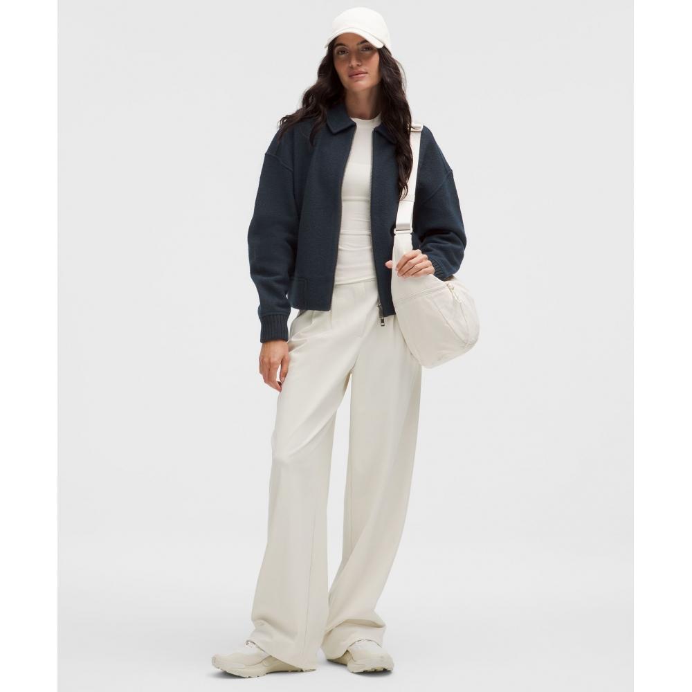 Lululemon Wool Blend Collared Jacket True Navy