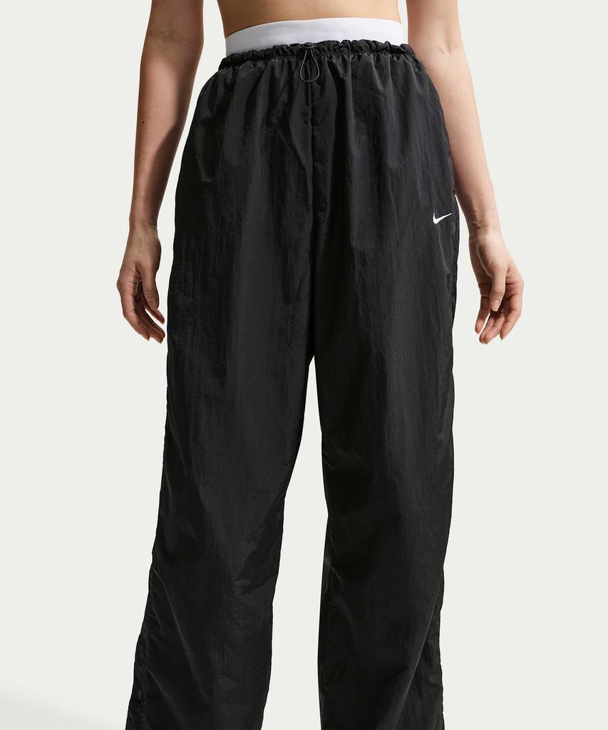 NIKE Sportswear Loose Fit High-Waisted Parachute Pants W - Black:Chalk:White / If0335-010