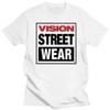 Baumwolle Herren Damen Vision Street Wear T-Shirt Vision Street Wear T-Shirt Rohlinge Vintage Sommer Top Figurbetonte T-Shirts für Herren