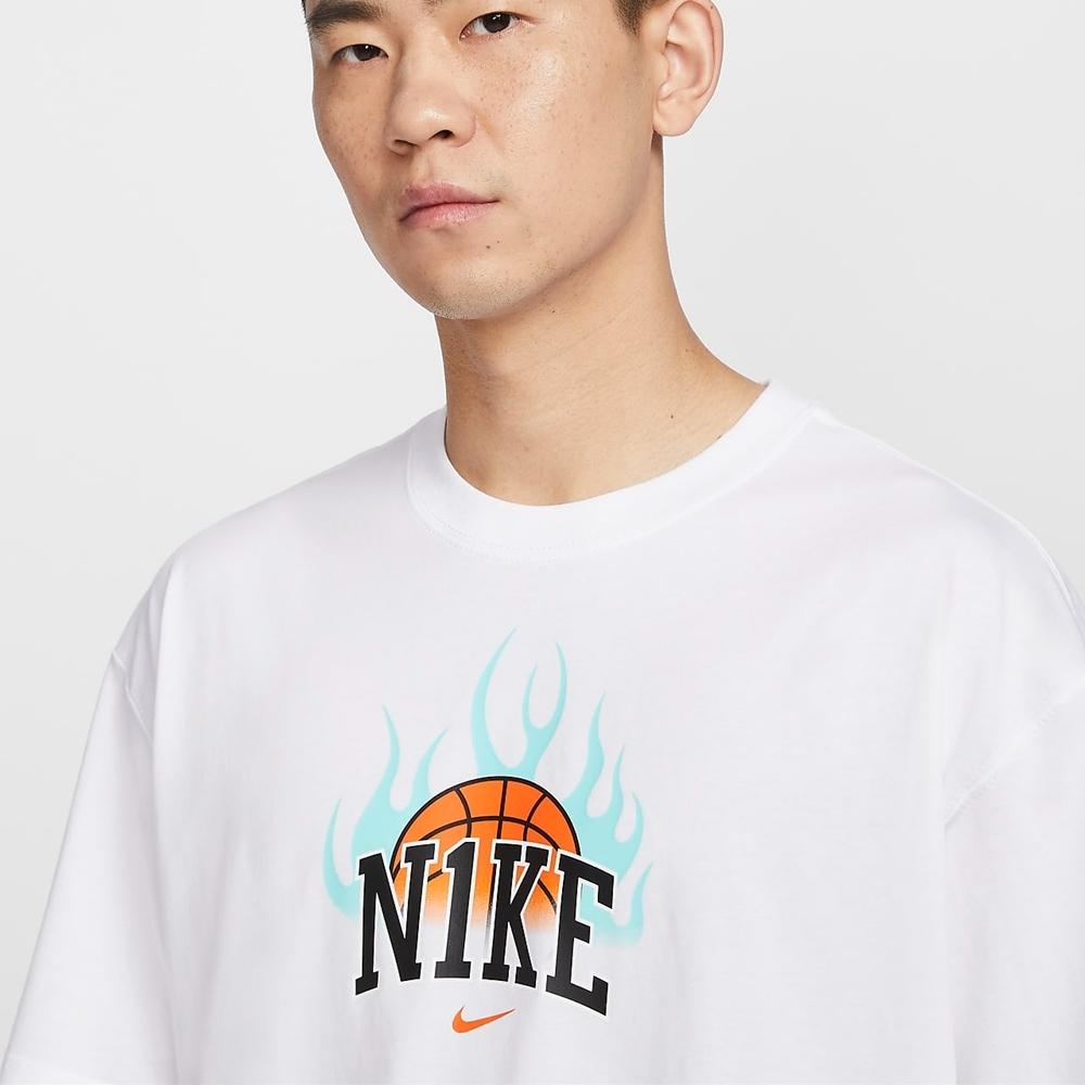 Nike Buchstaben-Print Rundhals Lässig Atmungsaktiv Sport Kurzarm T-Shirt Mit Überschnittener Schulter Herren Oberteile Weiß HF6156-100