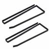2PCS Black Paper Towel Rack Steel Kitchen Storage Organizer Portable Paper Towel Holder  Kitchen