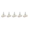 Screw Terminal Connection White Color 10mm Packing Diameter 250V Voltage ABS Material Push Button Switch Circuit Breaker White