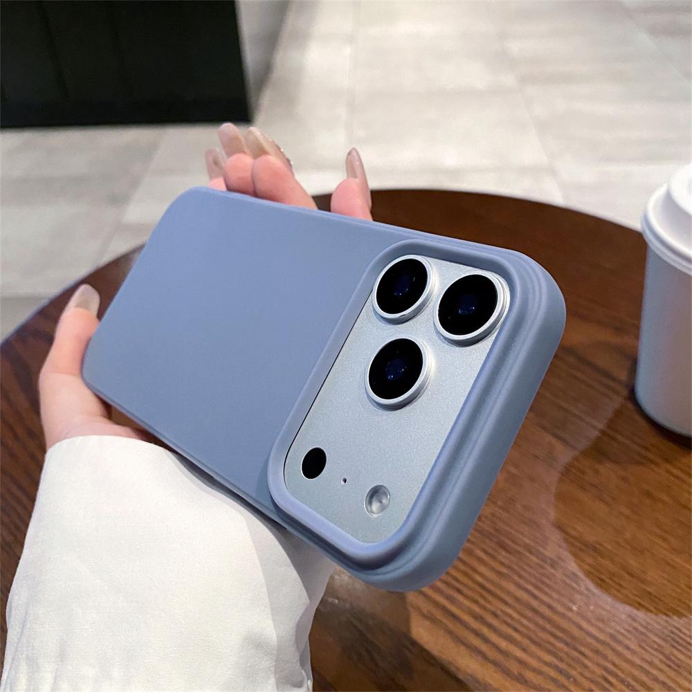 Office Frosted Plain Phone Case for Apple IPhone 17 Air 16 Plus 15 14 13 12 Pro Max Silicone Soft Protective Back Cover