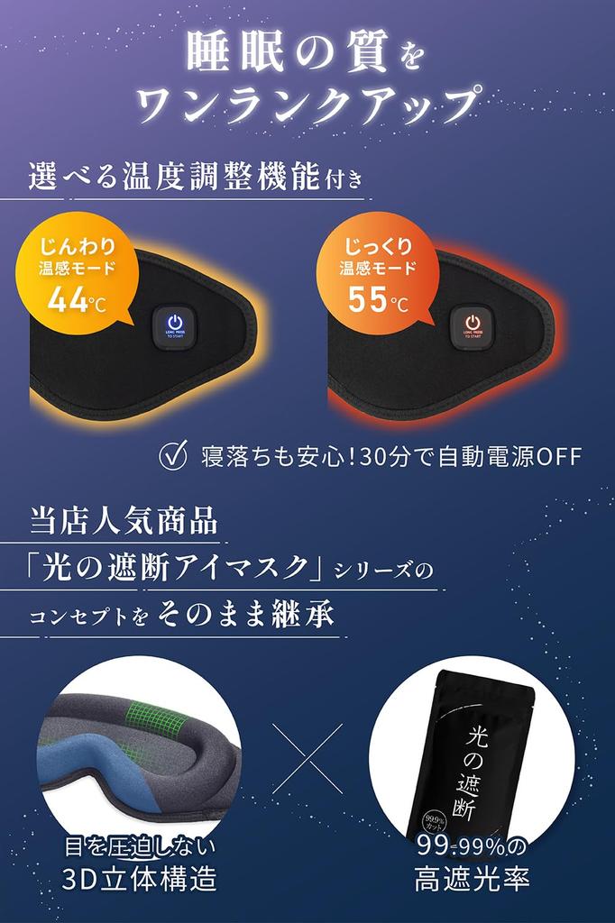 Rechargeable 3D Hot Eye Mask by a Sleep Nutrition Reusable Eye Relaxation Eye Care Warming Unisex Aimeve Light-Blocking, [Supervised Instructor]