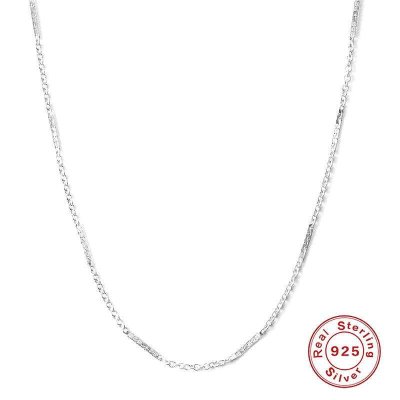 

Простое повседневное колье из стерлингового серебра 925 пробы, персональные аксессуары для колье-свитера 925 Silver белого золота