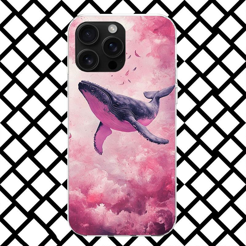 Humpback Whale Sea Giant Phone Case for iPhone 17 Air 16 16E 15 14 Plus 13 Mini 12 11 Pro Max 7 8 + SE 2020 Soft Cover Fundas 17