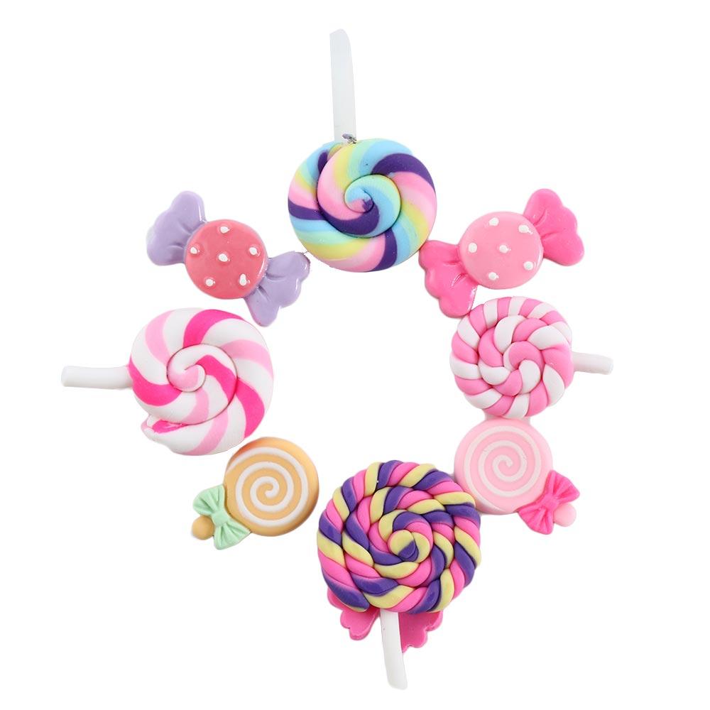 Hairpin Keychain Accessories Kawaii Nail Decoration Scrapbooking Supplies Phone Charm Slime Charms