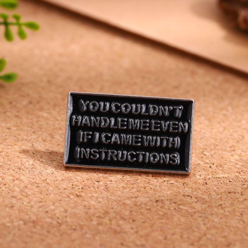 Creative Cartoon English Alphabet Series Alloy Brooch Fashion Versatile Metal Badge Clothes Accessories Clothing