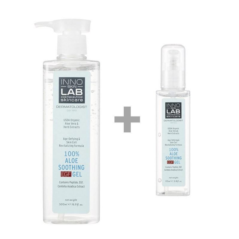 Innoskin Lab 100% Aloe Soothing EGF Gel 500ml + 110ml