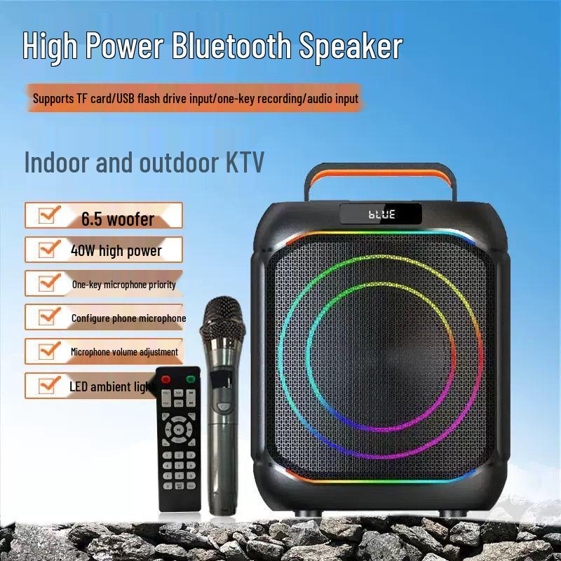 

Aiwa K6 High Volume Bluetooth Outdoor Home Karaoke Speaker