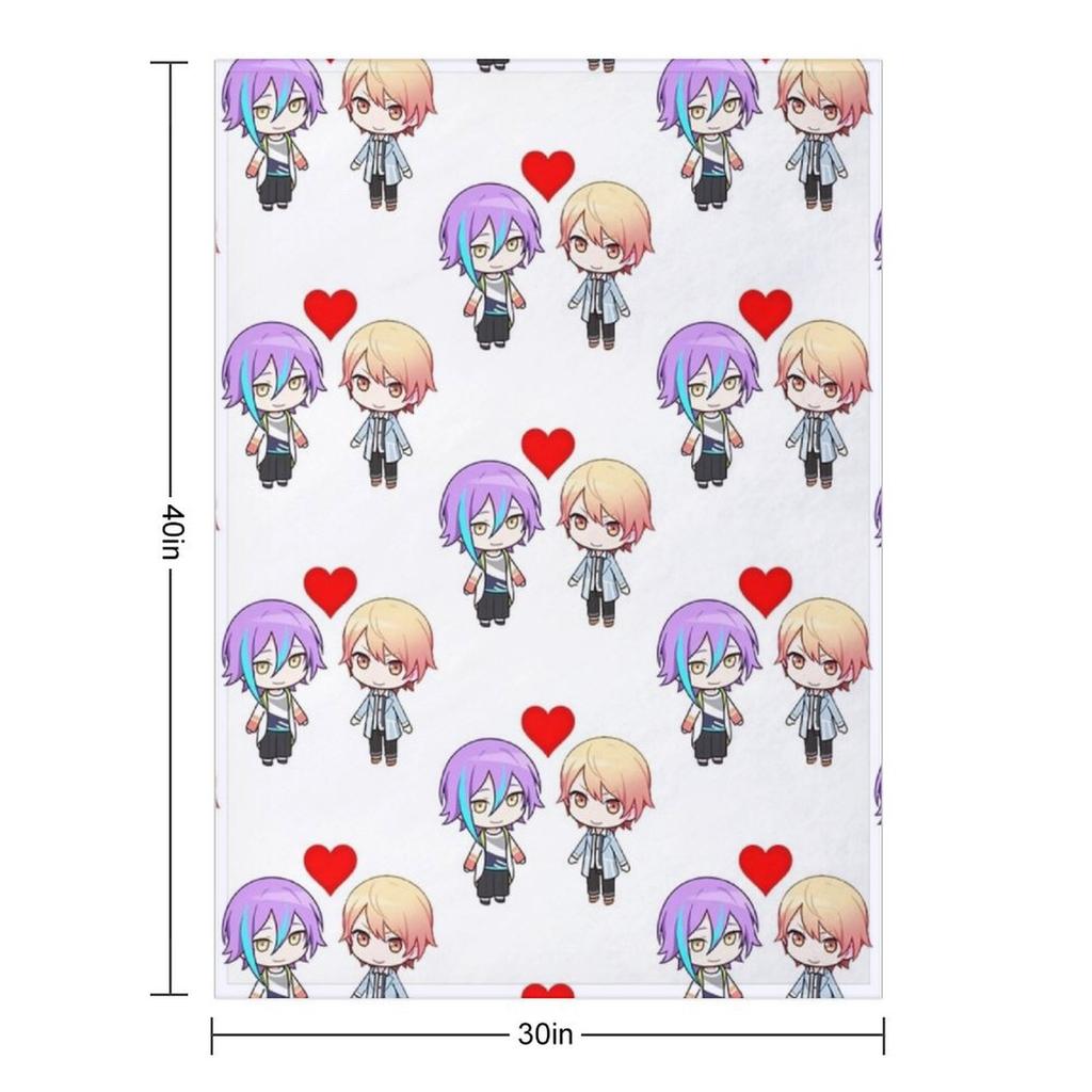 Rui Kamishiro Tenma Tsukasa In Love Project Sekai Ruikasa Throw Blanket Luxury Thicken Giant Sofa Beach Multi-Purpose Blankets