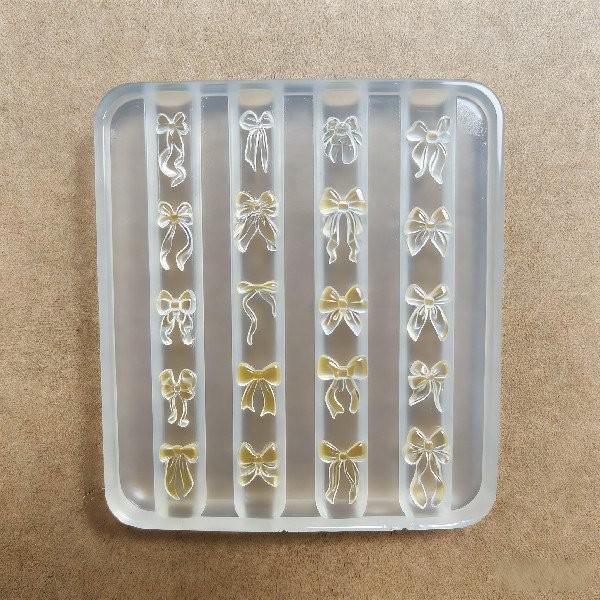 New Cute Round Bow Silicone Molds for Nail Art Accessories