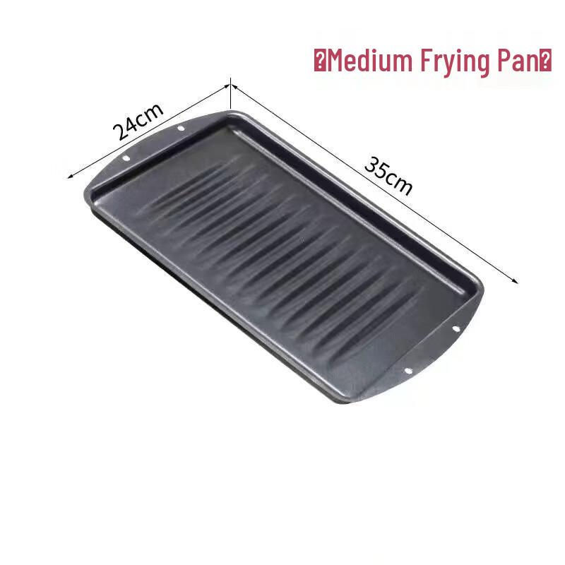 ZISIZ Rectangular Non-Stick Grill & Fry Pan
