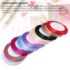 10Pcs 0.6cm Gift Wrapping Ribbon Polyester Multicolors Exquisite Decorative Ribbons Roll for Birthda