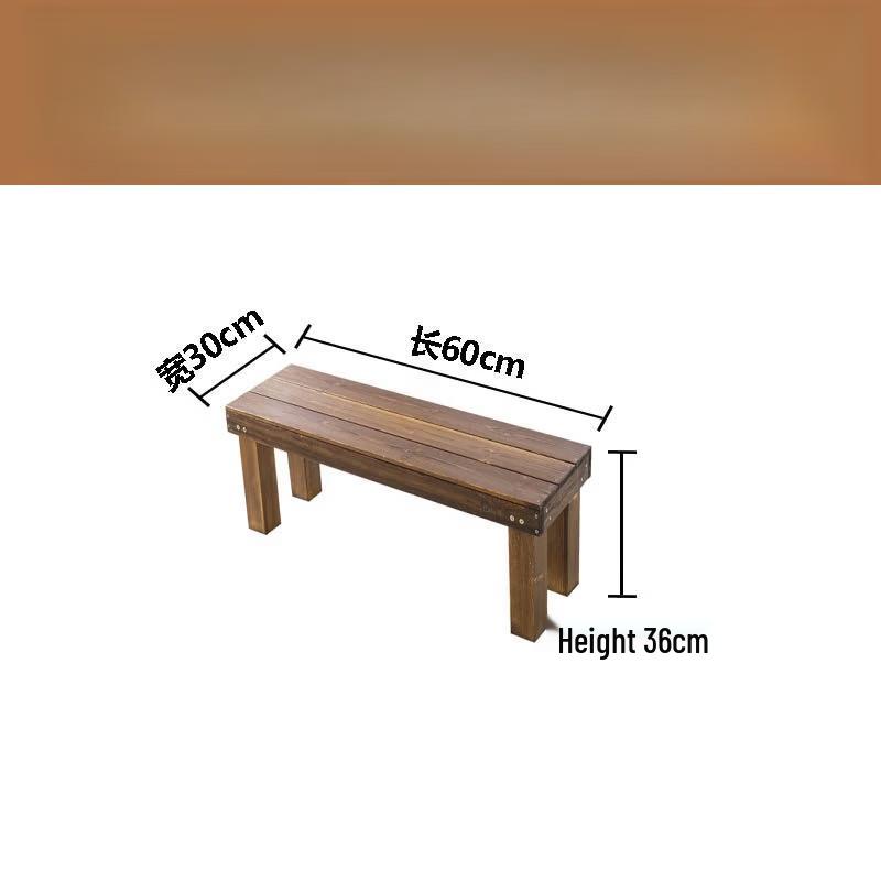 Outdoor Solid Wood Tiered Flower Stand