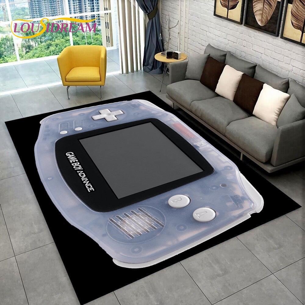 Retro Game Console Game Boy GBA Area Rug,Carpet Rug for Home Living Room Children Bedroom Sofa Doormat Decor,Non-slip Floor Mat