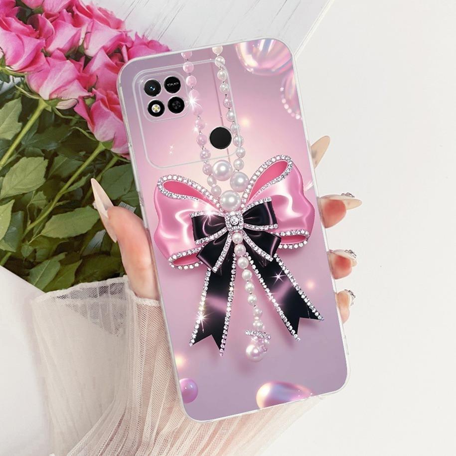 For Xiaomi Redmi 10A Case New Fashion Flower Cover Soft Clear Silicone Bumper Protective Shell For Xiaomi Redmi 10A Sport Fundas