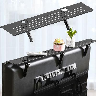 Estante Superior Universal para TV Estante de Almacenamiento Superior para Pantalla Organizador de Monitor Hogar Oficina Soporte para Computadora Enrutador Soporte de Exhibición Ahorro de Espacio