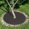 Weed Control Mats Non Woven  Tree Rings Mulching Mats for Garden Decoration and Soil Moisture Preservation