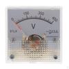Rectangle Analog Voltmeter with Round Dial
