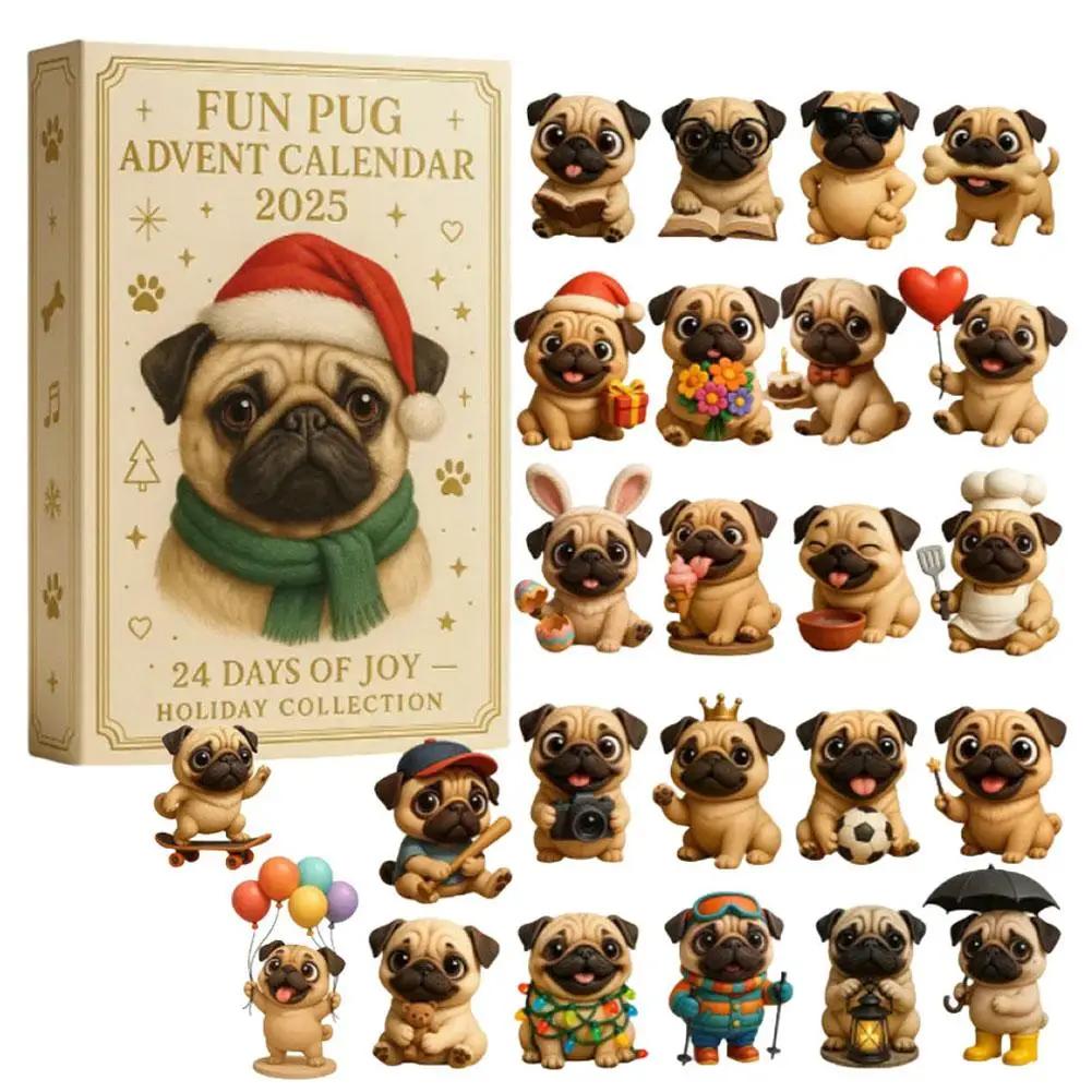 Christmas Advent Calendar Xmas Countdown Calendar With Miniature 2D Owl Calendar Pendant Box Festival Animal Advent Surpris C9Y8