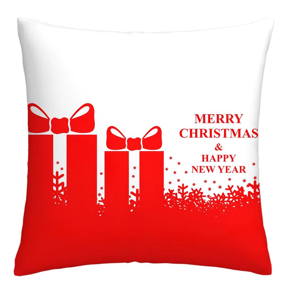 Nordic New Year pillowcase Christmas cushion cover 40x40 45x45 50x50 60x60 decorative pillowcase for living room home decore