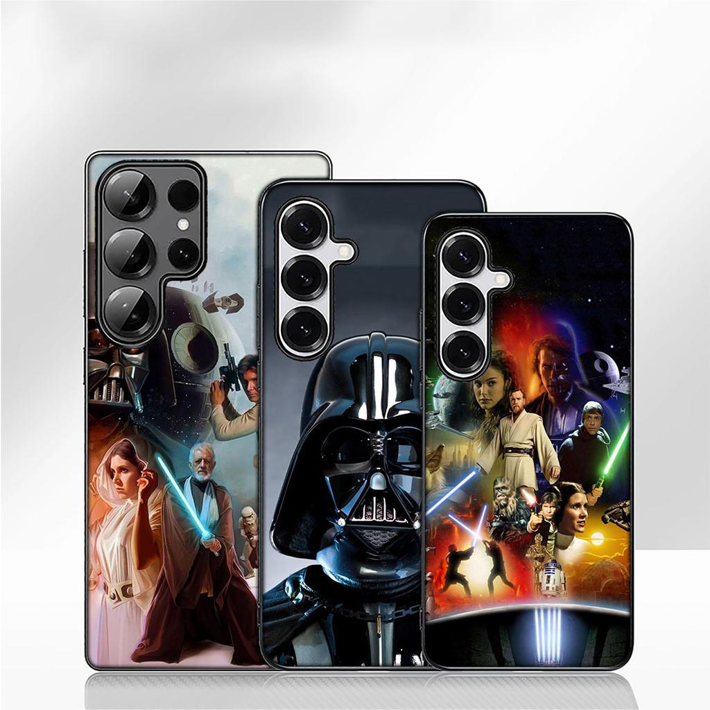 Cover per Samsung Galaxy S25 S23 S22 S24 FE Ultra Plus A56 A05 A06 A15 A16 A57 S7 Edge Custodia Sfondo Stelle Darths Wars Vaders