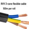 RVV National Standard Flexible Copper Cable - Multiple Core Options (0.75/1/1.5/2.5/4/6 Sq mm)