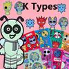 8Pcs Cartoon Sprunkie Stickers Make Your Own Sprunkie Sticker Make A Face Stickers For Kids Diy Stickers Party Supplies Crafts