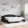 VidaXL Daybed with Pull-out Bed Black 90x190 Cm Fabric 3197200