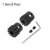 uxcell Mod1 M1 Pinion Motor Gear Set, 11T/12T, for 5mm RC Motor Shaft, M1 Pitch Gear for RC Cars, Includes Hex Wrench, 2 Pieces