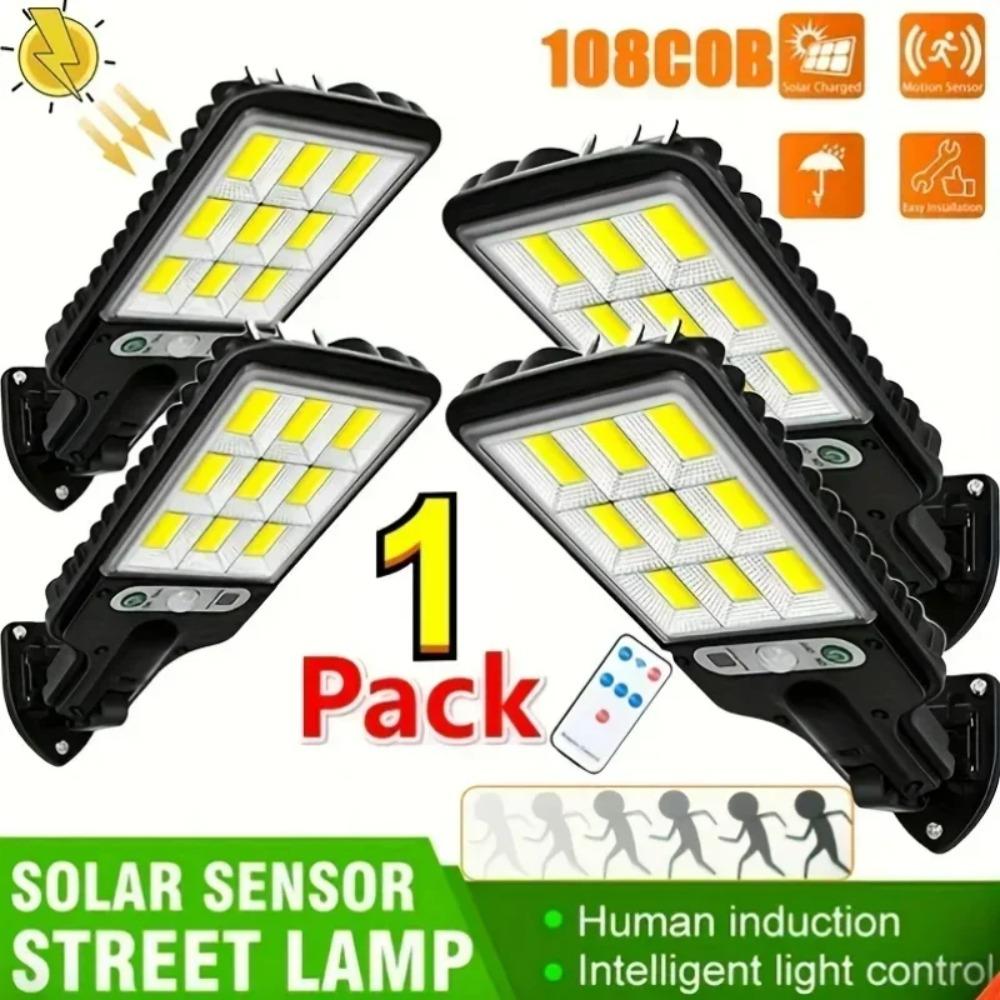 3000lm COB Solar Lights Outdoor Waterproof Motion Sensor Solar Light for Outdoor Solar Lamp Spotlights Wall Street Garden Decoration
