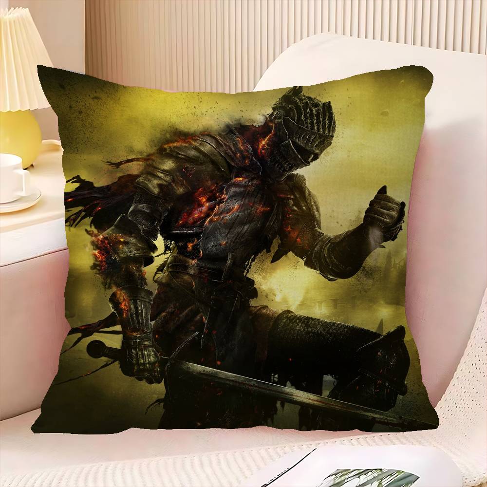 D-Dark S-Souls Game Personalized Pillow Cover Kids Bedroom Wild Party Decor Pillowcase Kid Birthday Shower Gift