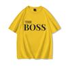 The Boss  The Real Boss Matching Tshirts Couples Matching Outfits Gifts Funny Letter Print Valentines Day Unisex Women Clothing