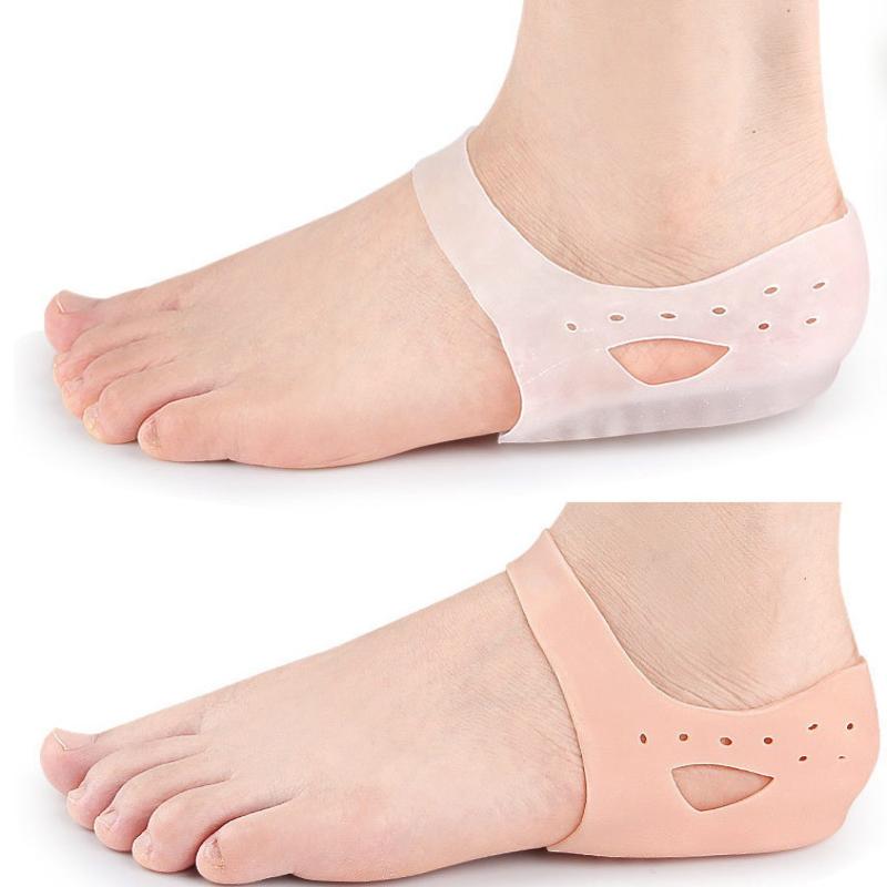 1Pairs Silicone Heel Protectors Metatarsal Pads Forefoot Gel Heel Pad Plantar Fasciitis Foot Pain Relieve Blister Protector