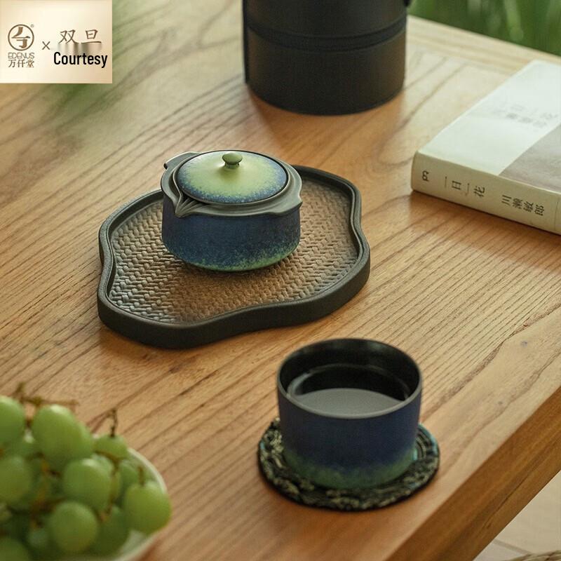 Edenus Celadon Green Portable Ceramic Travel Tea Set