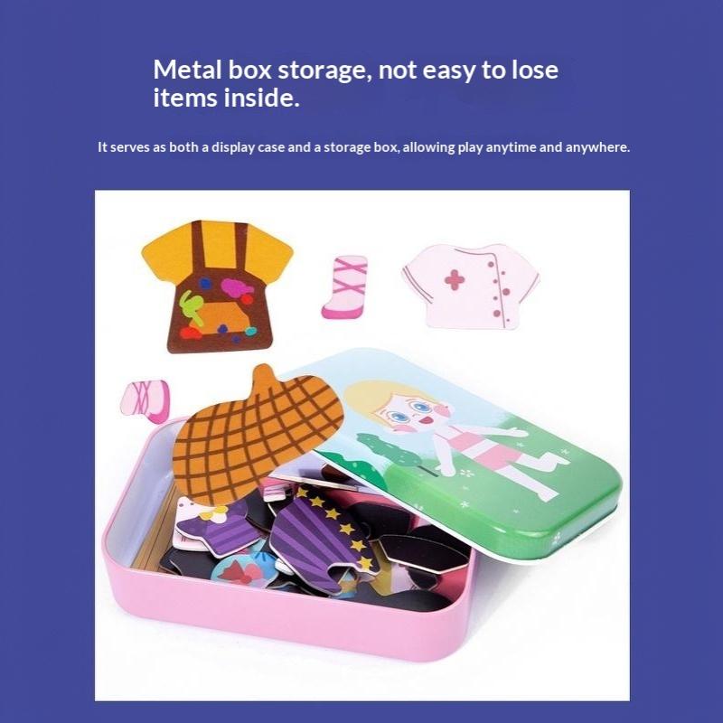 Magnetic Dress Up Puzzle Toy BPA Free Safe Expression Changing Game for Kids 3+ Kindergarten Activity Reward Gift